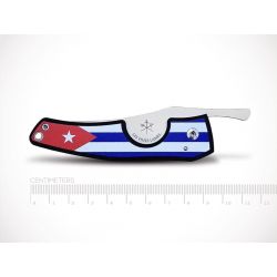 Les Fines Lames Cigar Cutter Le Petit Flag-Cuba Dark