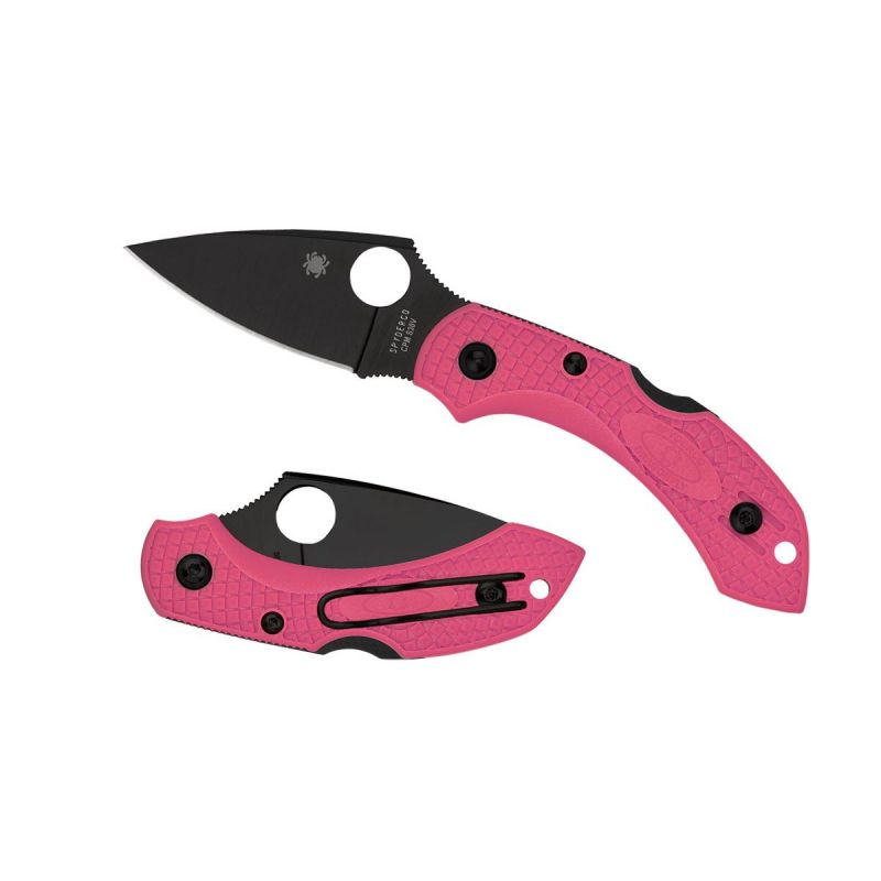 Spyderco Dragonfly 2 FRN Pink Plain Black Blade S30V C28FPPNS30VBK2