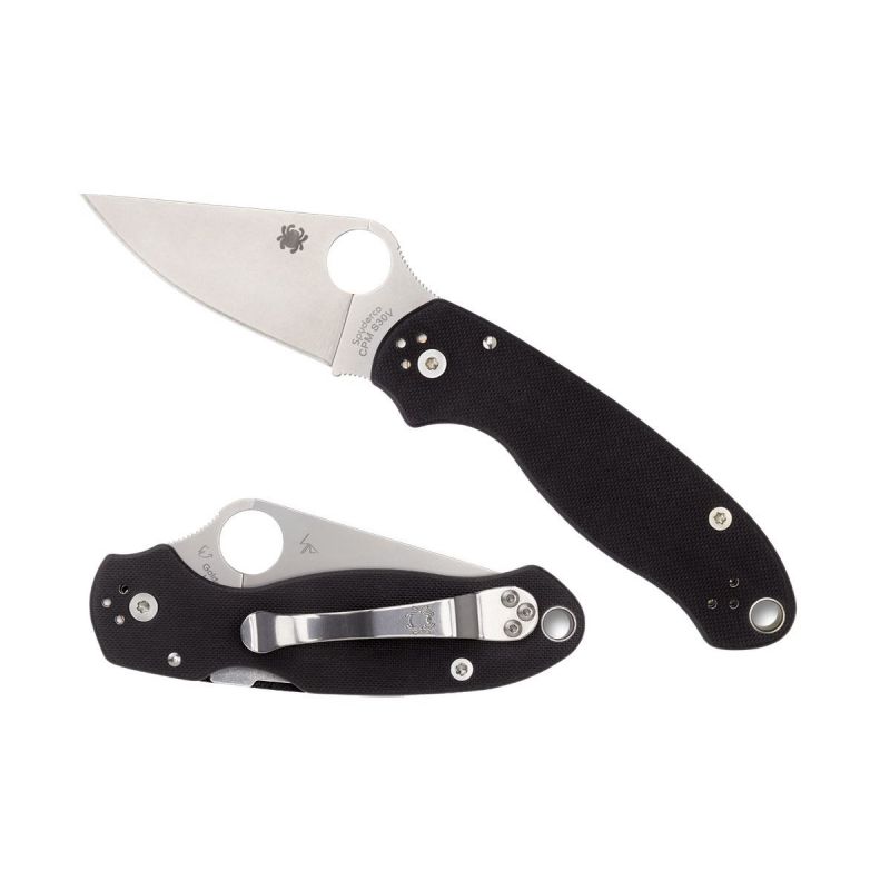 Spyderco Para 3 G-10 Black Plain C223GP