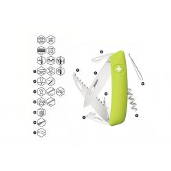 Swiza D05 Moss, couteau suisse fabriqué en Suisse