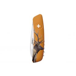 Swiza TT03 Tick Tool Wildlife Deer Orange, Coltellino Svizzero made in Swiss