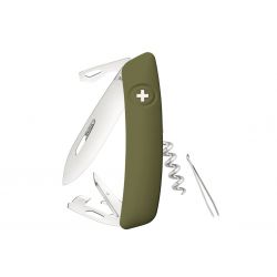 Swiza D03 Olive, couteau suisse fabriqué en Suisse