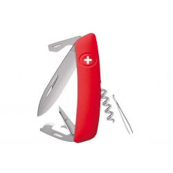 Swiza D03 AllMatt Red, Swiss army knife made in Swiss