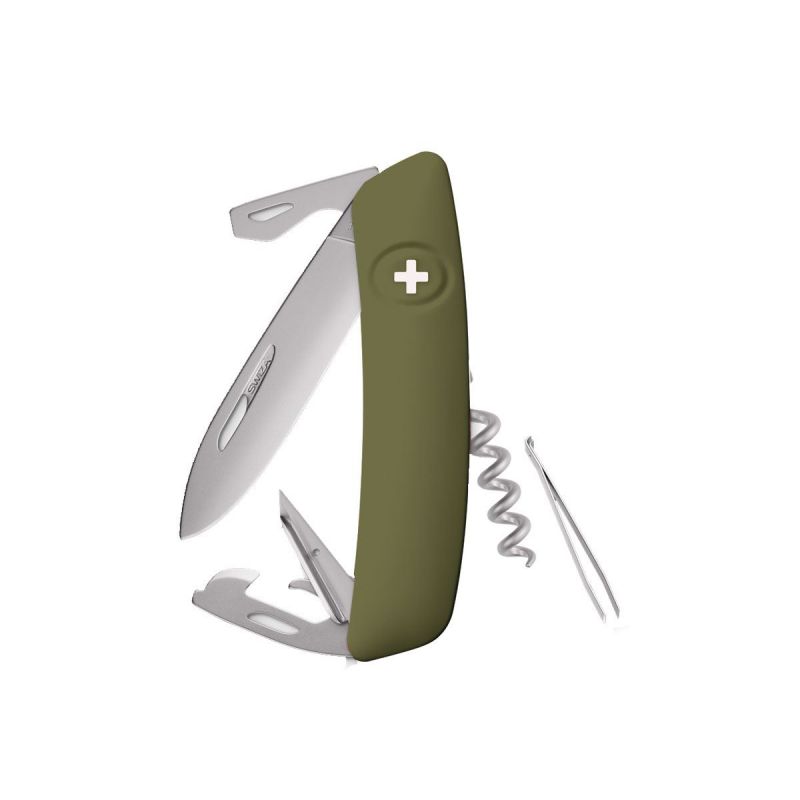 Swiza D03 AllMatt Olive, szwajcarski scyzoryk made in Swiss