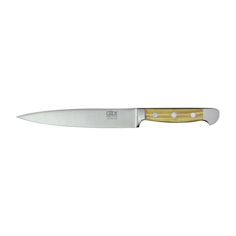 Profesjonalny nóż szefa kuchni Güde Alpha Olive 18 cm. (przewód)