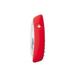 Swiza D07 Rot, Schweizer Taschenmesser mit Schere Made in Swiss