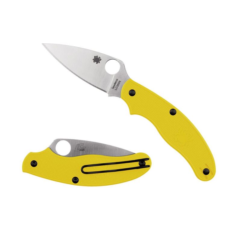 Spyderco UK Penknife Salt Yellow Plain C94PYL