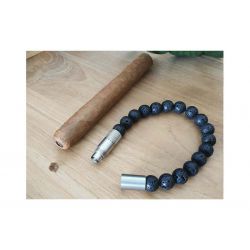 Les Fines Lames Punch Stainless Steel Bracelet in Lava color - Size S
