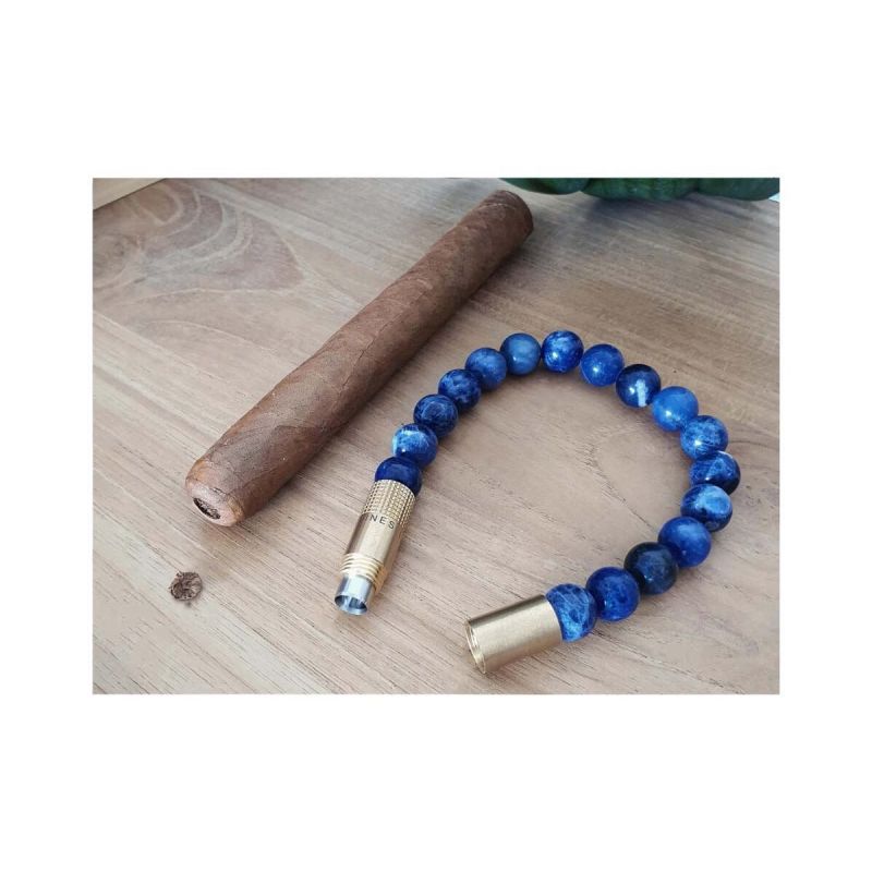 Les Fines Lames Bracciale Punch Brass, colore Sodalite – Taglia S