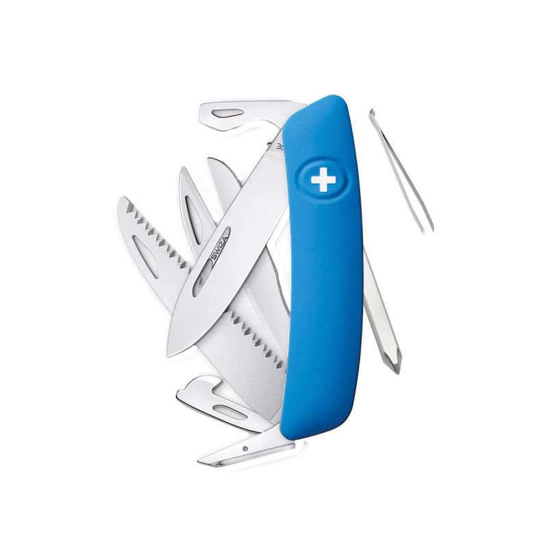 Swiza D10 Blue, Multifunctional Swiss Army Knife