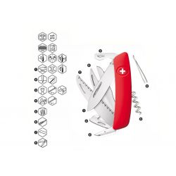 Swiza D09 Red, coltellino svizzero multifunzione