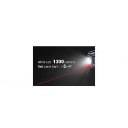 Nextorch WL23R, Lampe torche avec laser rouge 1300 lumens LED