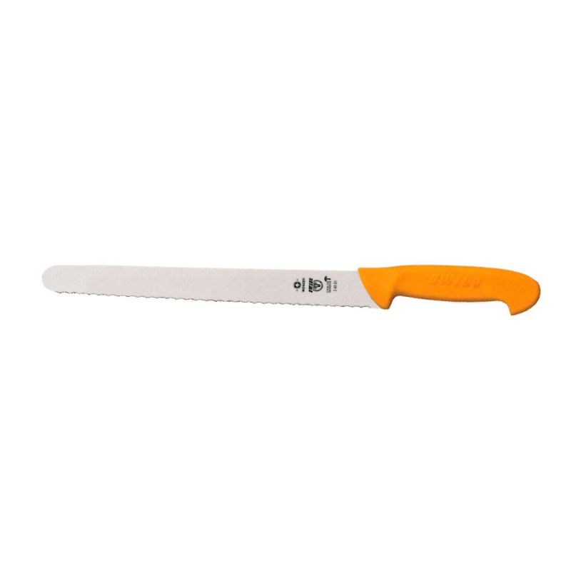 Couteau de cuisine professionnel Swibo, couteau de scie, pointe ronde (Wavy Edge Slicer) CM.30 Flex