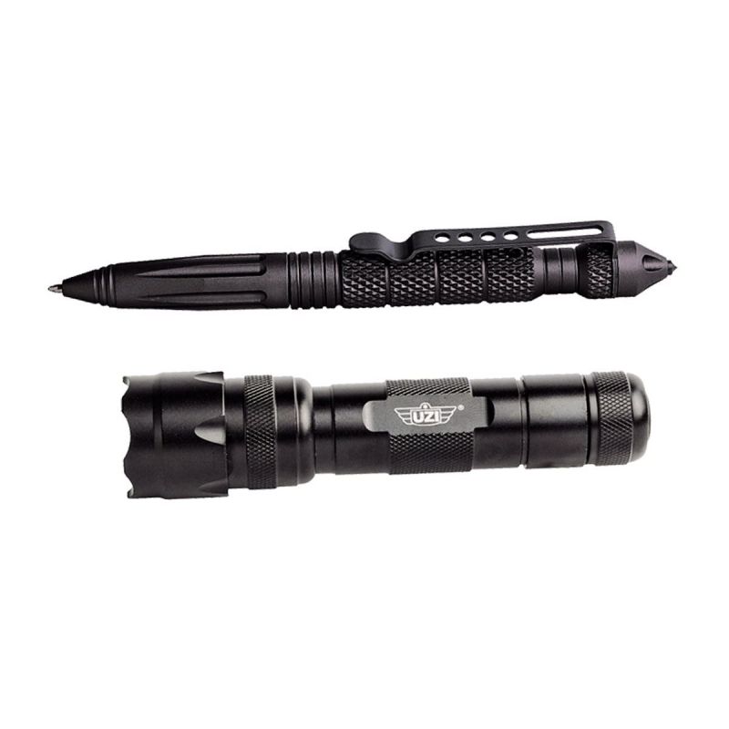 Uzi Pen & Light Combo Box (Tactical Pen-Flashlight)