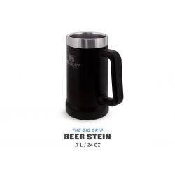 Stanley Adventure Big Grip Chope à bière 24 oz/700 ml galet noir mat