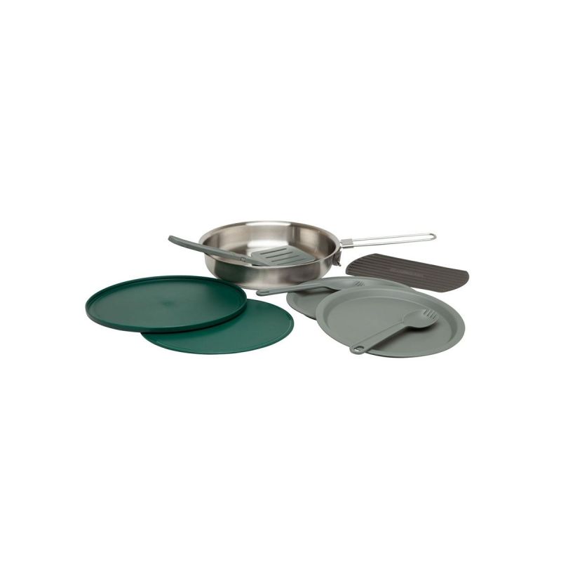 Stanley Camping Pot Kit, Adventure All-In-One Fry Pan Set 9pcs 32oz / 940ml  Stainless Steel