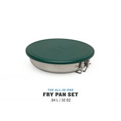 Stanley Camping Pot Kit, Adventure All-In-One Fry Pan Set 9pcs 32oz / 940ml  Stainless Steel