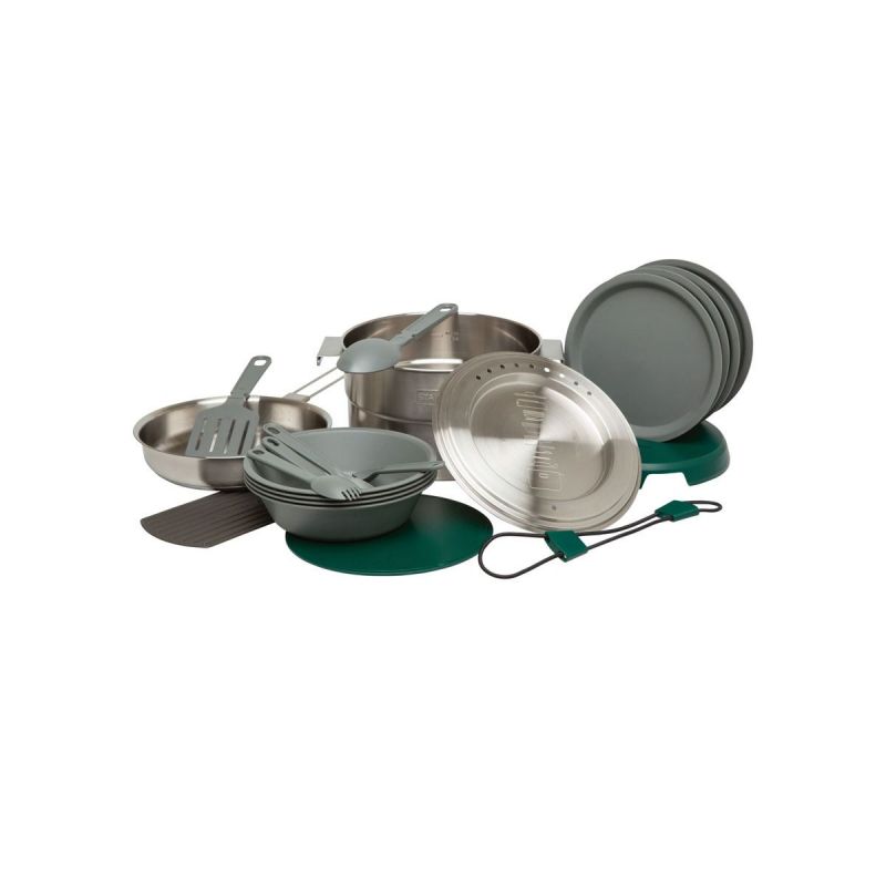 Kit pentole da campeggio Stanley, Adventure Full Kitchen Base Camp Cook Set  21pz 3.7qt /3.5