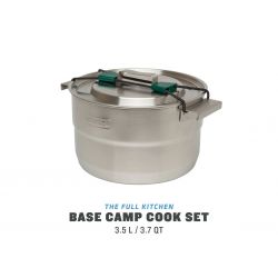 Stanley Camping Cookware Kit, Adventure Full Kitchen Base Camp Cook Set 21pz 3.7qt /3.5l