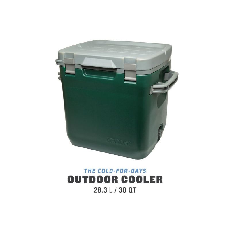 Camping Fridge / Icebox, Stanley Adventure Cold For Days Outdoor Cooler 30qt / 28,3l Green