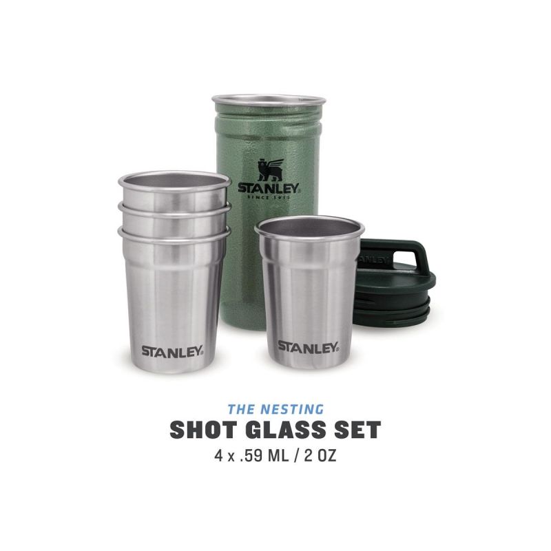 Stanley Adventure Shot Glass + Flask Gift Set, White