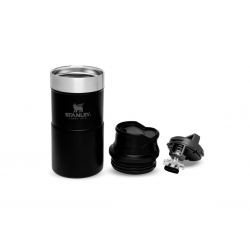 Stanley Thermoflasche, Classic Trigger-Action Travel Mug 8.5oz / 250ml Matte Black Pebble