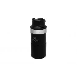 Stanley Thermoflasche, Classic Trigger-Action Travel Mug 8.5oz / 250ml Matte Black Pebble
