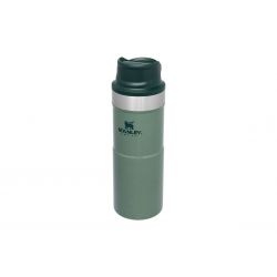 Stanley Thermal Bottle, Classic Trigger-Action Travel Mug 12oz / 350ml Hammertone Green