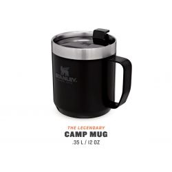 Tazza da campeggio Stanley, Classic Legendary Camp Mug 12oz /350ml Matte Black Pebble