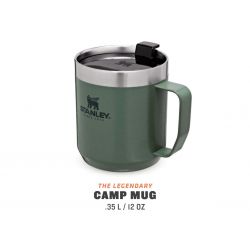 Tasse de camping Stanley, tasse de camp légendaire classique 12 oz/350 ml vert martelé