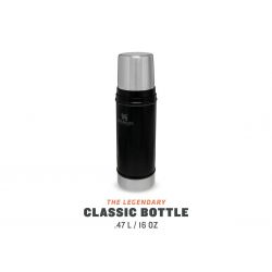 Stanley Thermoflasche, Classic Legendary Bottle Xsmall 16oz / 470ml Matte Black Pebble