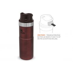 Thermal Bottle Stanley, Classic Trigger-Action Travel Mug 16oz / 470ml Wine
