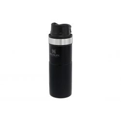 Thermal Bottle Stanley, Classic Trigger-Action Travel Mug 16oz / 470ml Matte Black Pebble
