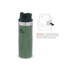 Thermal Bottle Stanley, Classic Trigger-Action Travel Mug 16oz / 470ml Hammertone Green