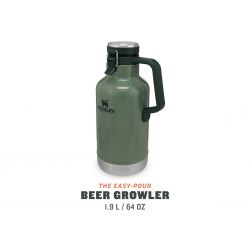 Bottiglia per birra Stanley, Classic Easy-Pour Growler 64oz /1.9L Hammertone Green