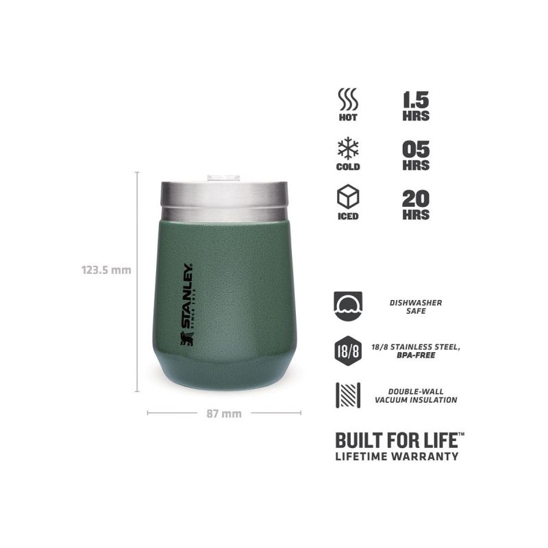 Stanley Camping Mug / Tumbler, Go Everyday Tumbler 10oz / 290ml Hammertone Green