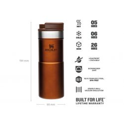 Gourde isotherme pour vélo, Stanley Classic Neverlake Travel Mug 12oz/ 350ml Maple