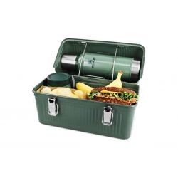 Picnic Case, Stanley Classic Legendary Lunch BOX 10qt / 9.5l Hammertone Green (Thermal bottle not included)
