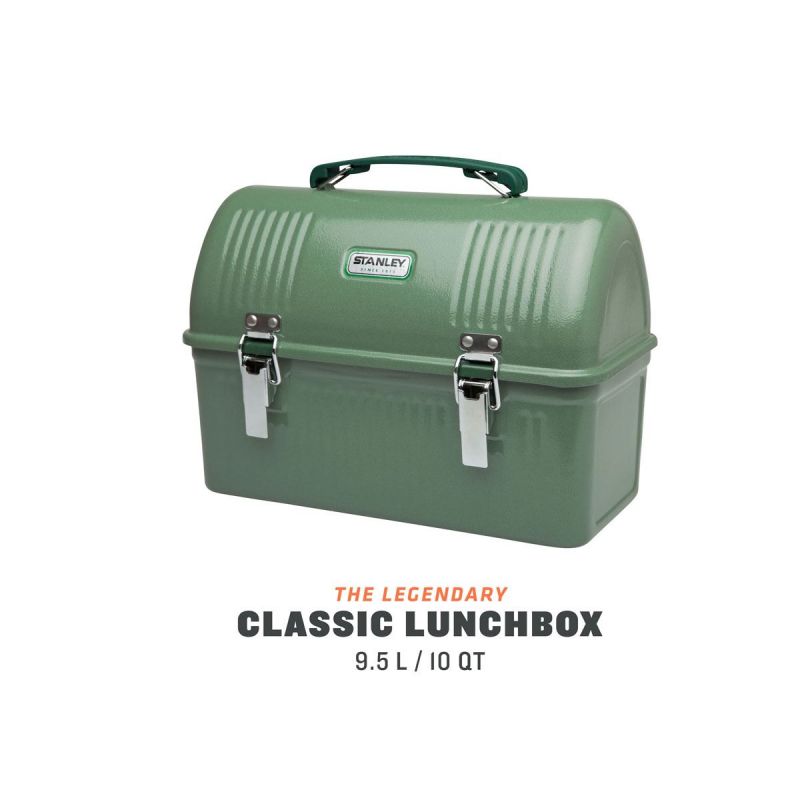 Picnic Case, Stanley Classic Legendary Lunch BOX 10qt / 9.5l Hammertone Green (Thermal bottle not included)