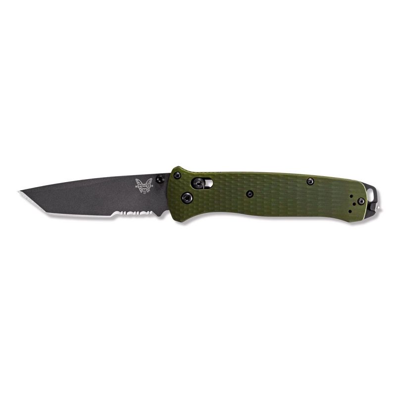 Benchmade Bailout 537SGY-1 Green Tanto Serrated