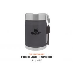 Classic Legendary Food Jar + Spork 14oz /400ml Charcoal