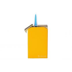 Briquet cigare de marque Siglo, Twin Flame Lighter Checkers Yellow