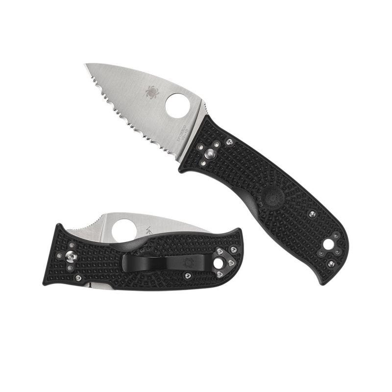 Spyderco LIL' Temperance 3 FRN Black Serrated C69SBK3