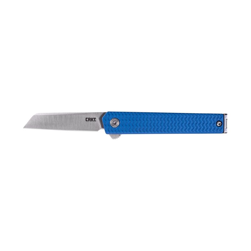 CRKT CEO Microflipper Blue Sheepsfoot 7083