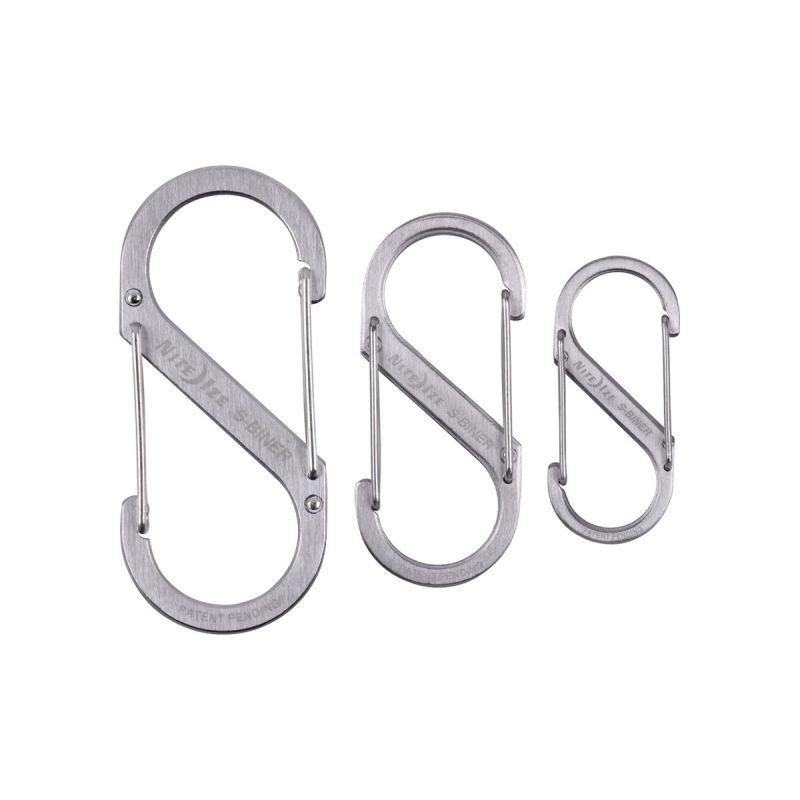 Nite Ize S-Biner Dual Carabiner /2 /3 /4 SS Stainless SB234-03-11