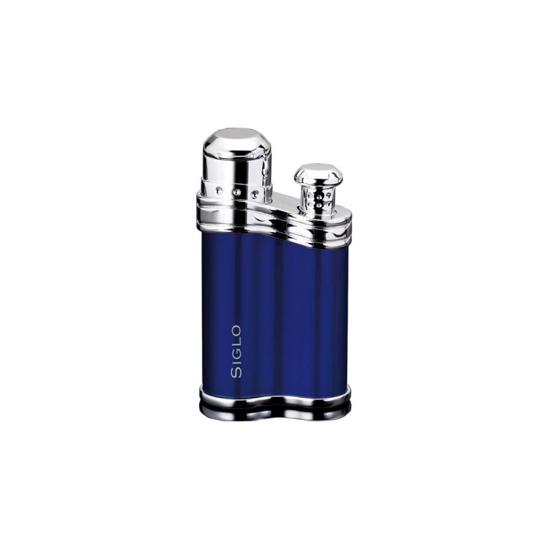 Siglo Bean Shape Lighter Metalic DK Blue