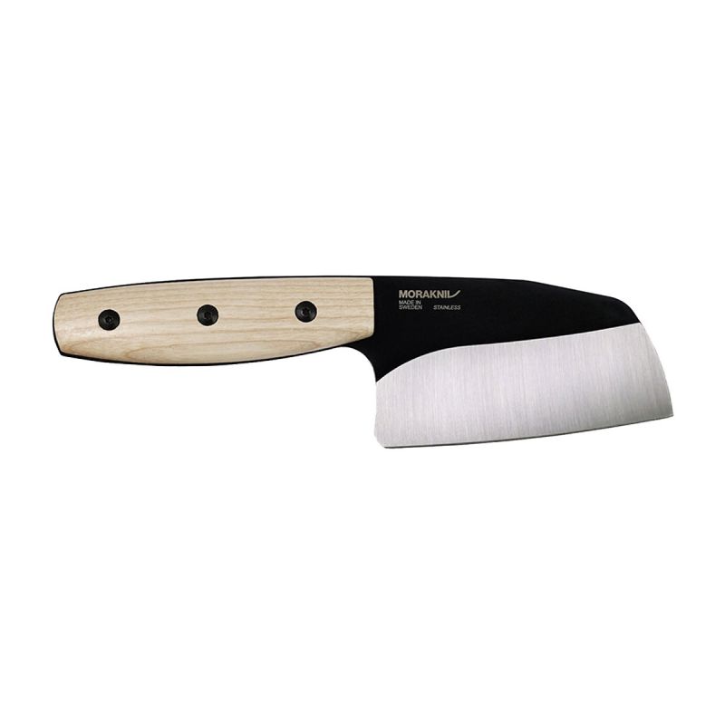 Morakniv Lok Black Blade - Ash Wood Handle - Leather Sheath - DLT Trading