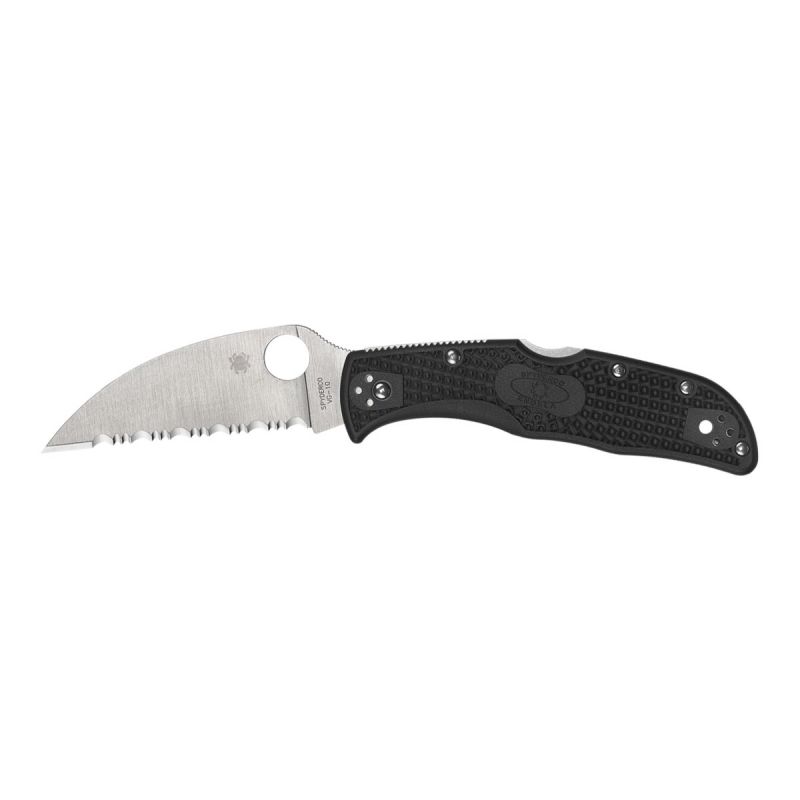 Spyderco Endela FRN Black Wharncliffe Serrated C243FSWCBK