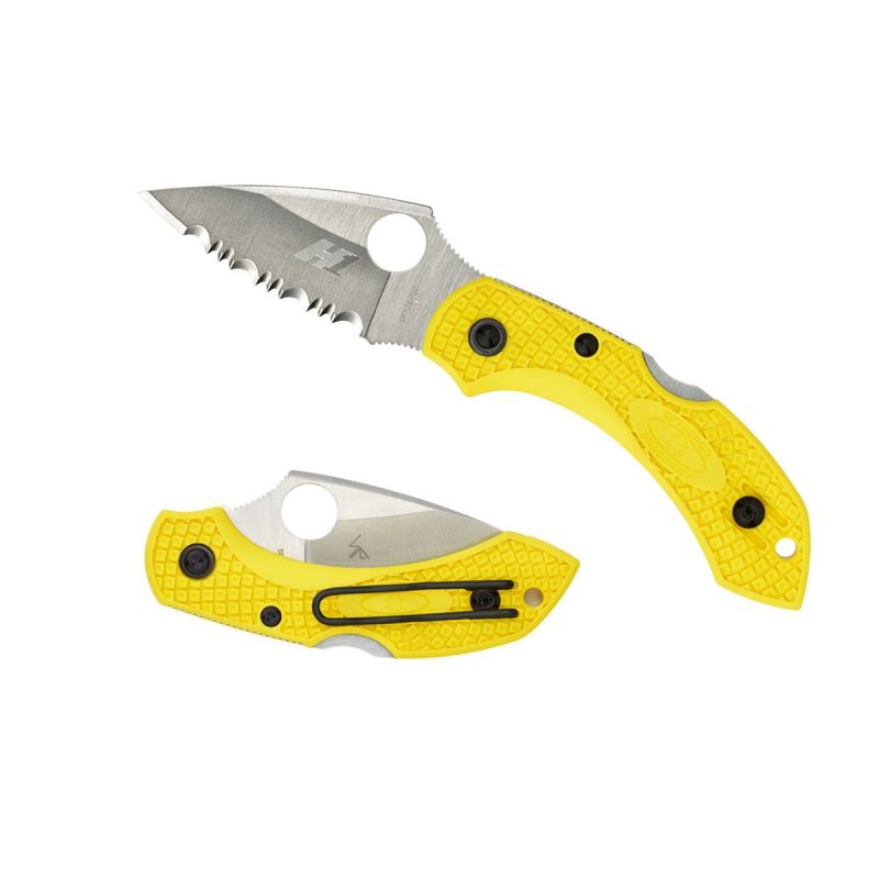 Spyderco Dragonfly Salt yellow SERRATED C28SYL2