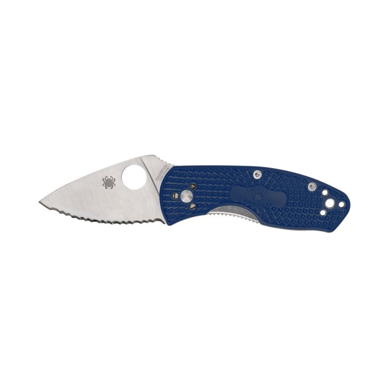 Spyderco Ambitious FRN Blue S35VN Serrated C148SBL